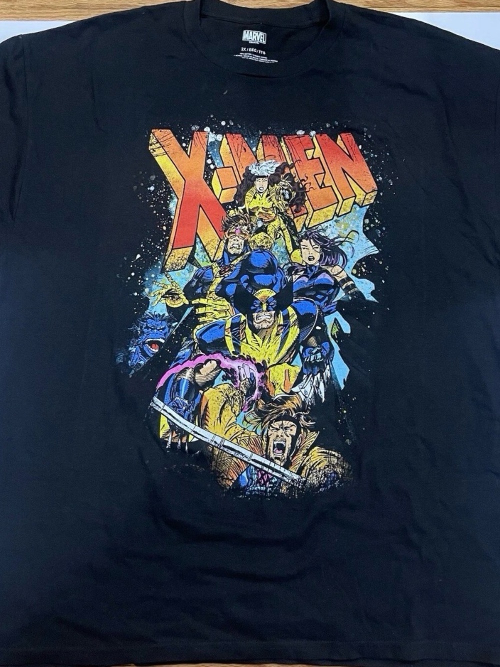 X-Men Marvel Andy Kubert Cover Art T Shirt  2XL XXL